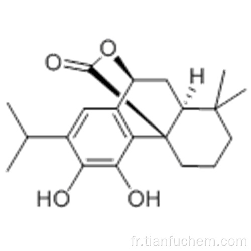 2H-9,4a- (époxyméthano) phénanthrène-12-one, 1,3,4,9,10,10a-hexahydro-5,6-dihydroxy-1,1-diméthyl-7- (1-méthyléthyl) - (57193058,4aR, 9S, 10aS) CAS 5957-80-2